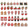 Nutcracker & Gingerbread Wooden Ornaments – 40 Pack — product