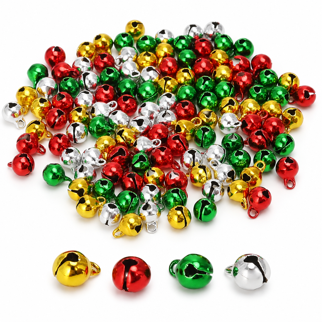 Mini Christmas Jingle Bells – 120 Pack, 6 mm — product