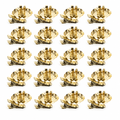 Gold Flower Clip-On Candle Holders – 20 Pack — product