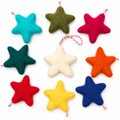 Colorful Wool Felt Star Ornaments – 9 Pack, 1.5 in — product
