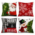 Double-Sided Christmas Pillow Covers – 4 Pack, 18 × 18 — product