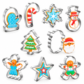 Stainless Steel Christmas Cookie Cutters – 9 Pack — product
