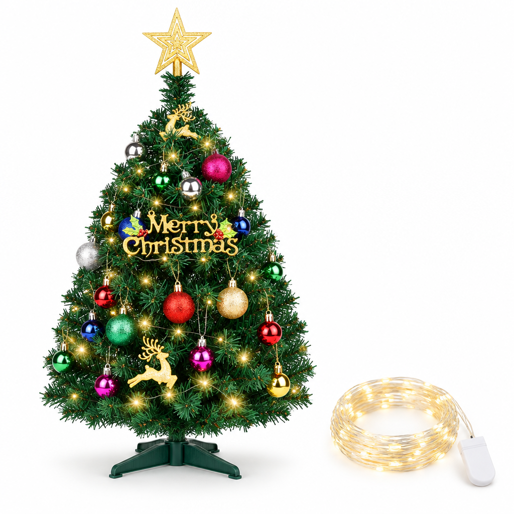 Mini Tabletop Christmas Tree with Lights – 2 ft — product