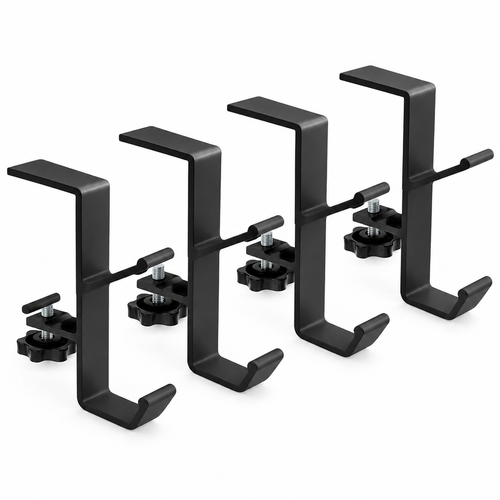 Black Metal Stocking & Garland Holders – 4 Pack — product
