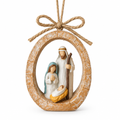 Holy Family Oval Nativity Hanging Ornament — product