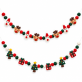 Felt Ball Garland with Reindeer & Snowmen – 2 Pack — product