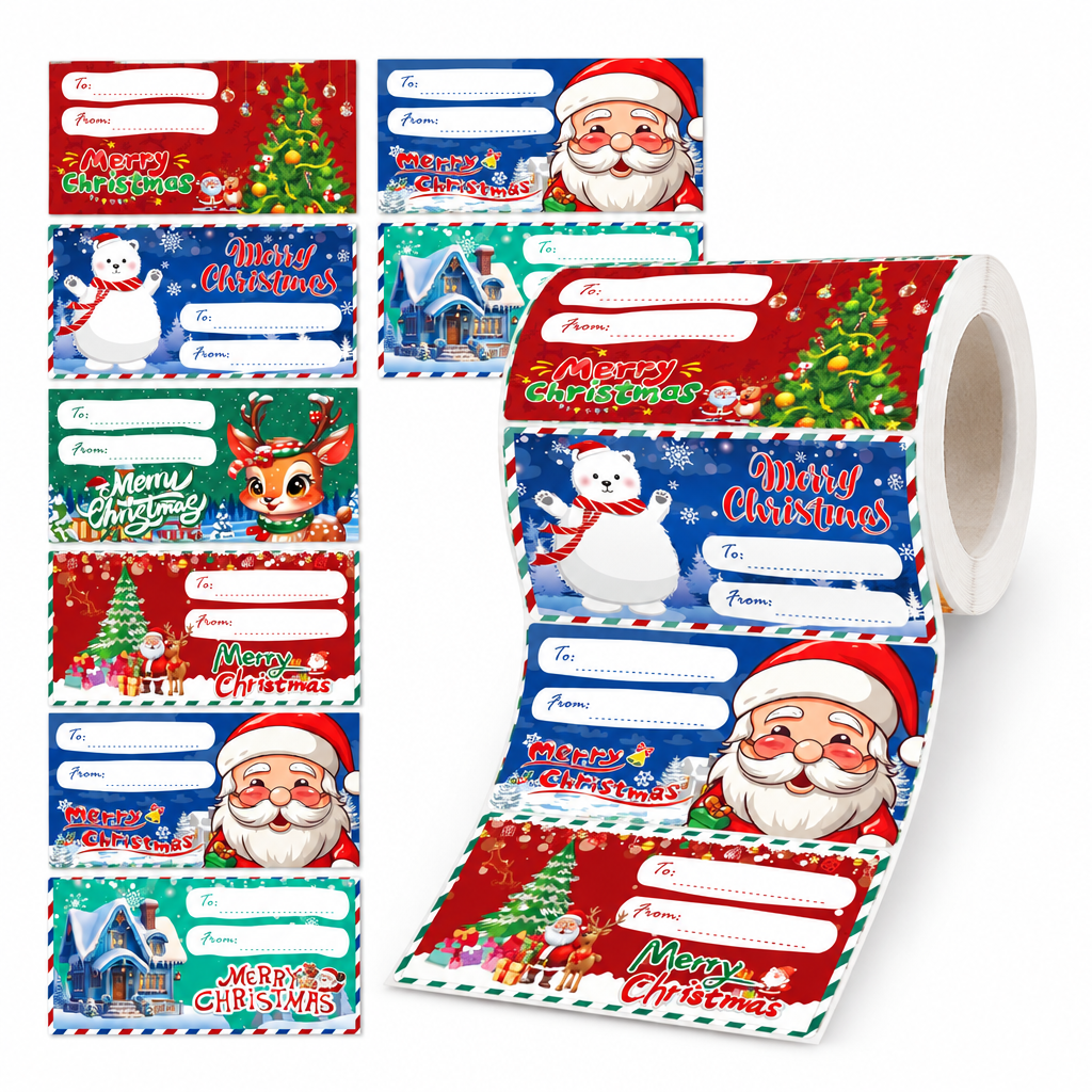 Christmas Gift Label Stickers – 300 Pack — product