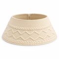 Cream Cable Knit Tree Collar – 23–30 in — product