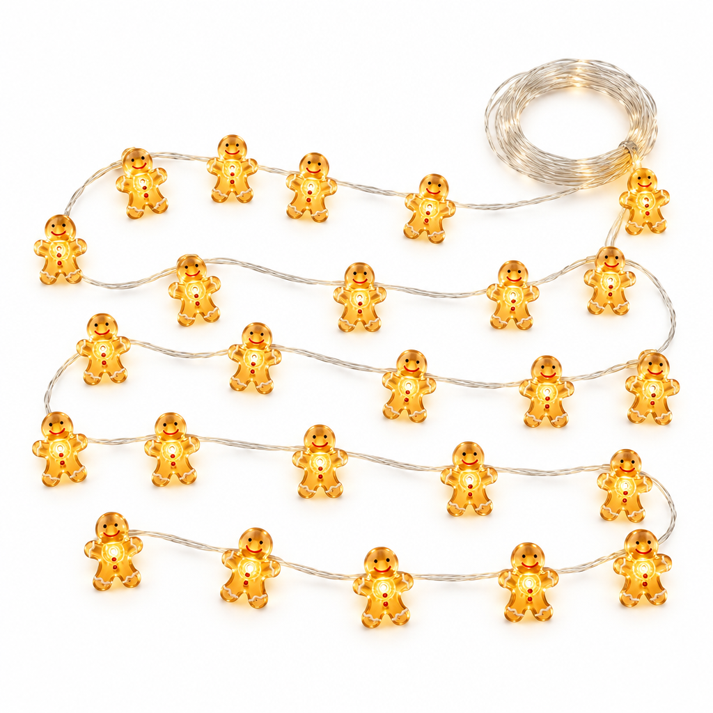 Gingerbread Man String Lights – 10 ft, 30 LEDs — product