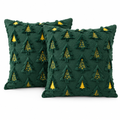 Green Christmas Tree Pillow Covers – 2 Pack, 18 × 18 — product