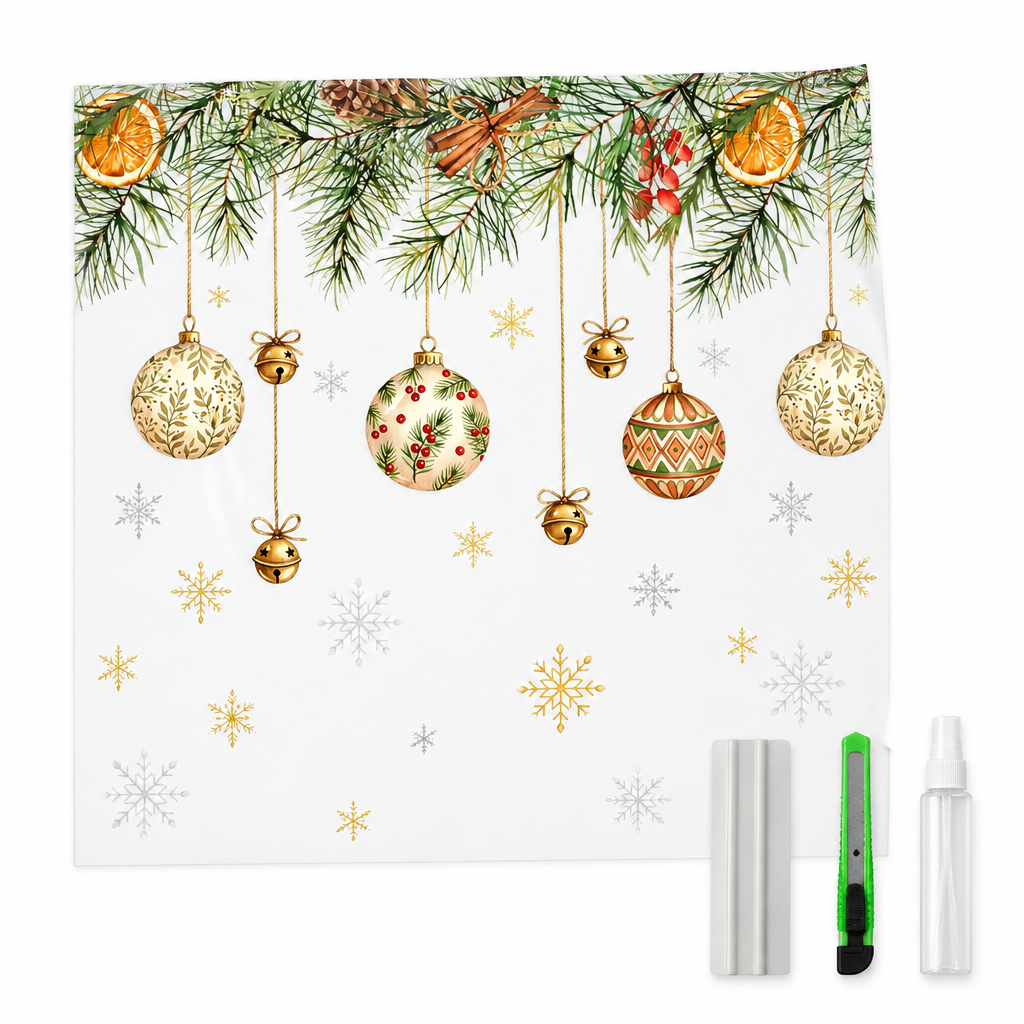 Christmas Static Window Film with Application Kit — product