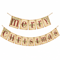 Vintage Merry Christmas Banner – Festive Hanging Garland