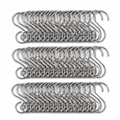 Silver S-Shaped Christmas Ornament Hooks – 120 Pack, 2 in — product view