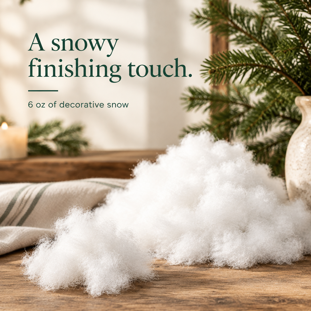 Fluffy Artificial Christmas Snow – 6 oz — detail