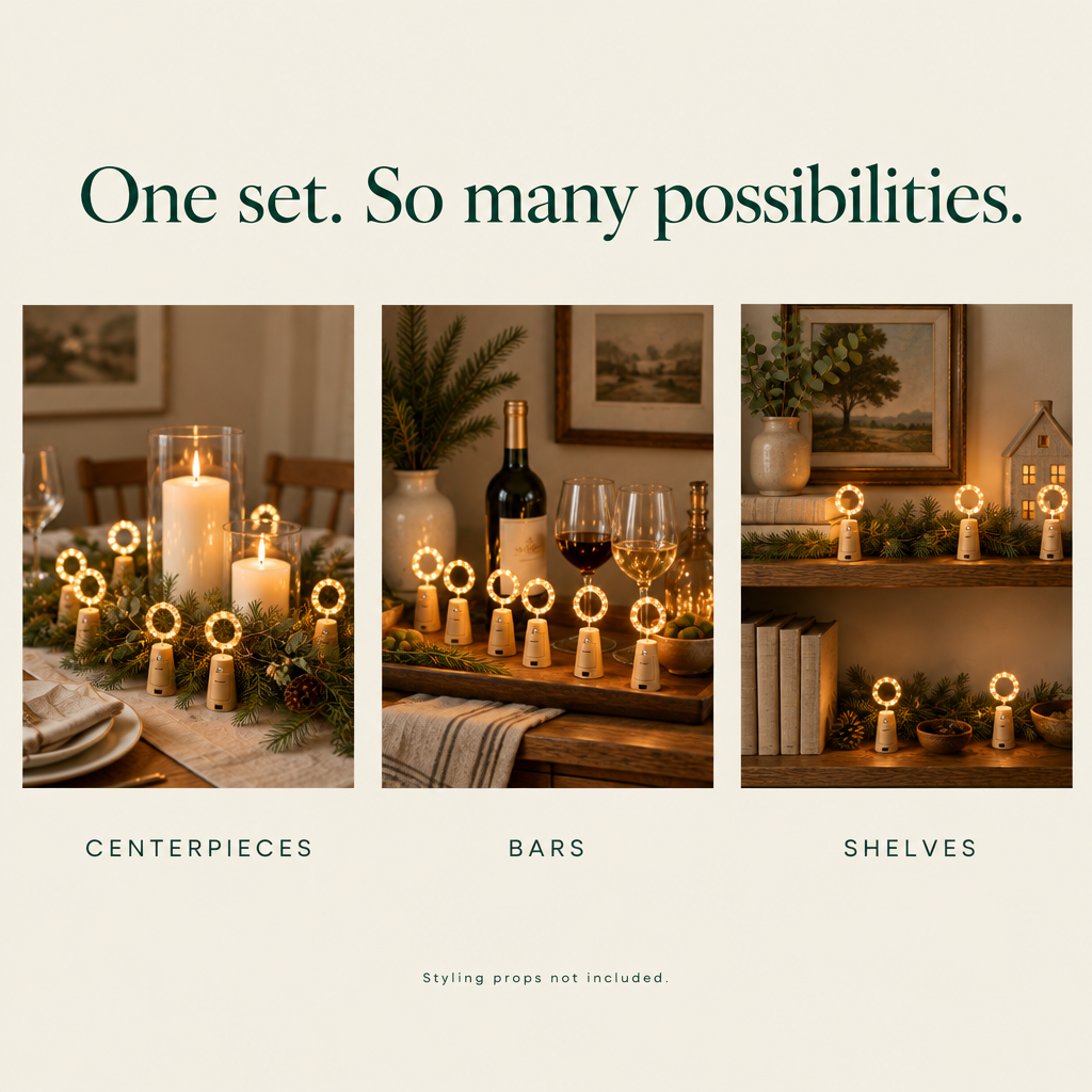 Wine Bottle Cork Lights – 10 Pack, 4 ft — possibilities